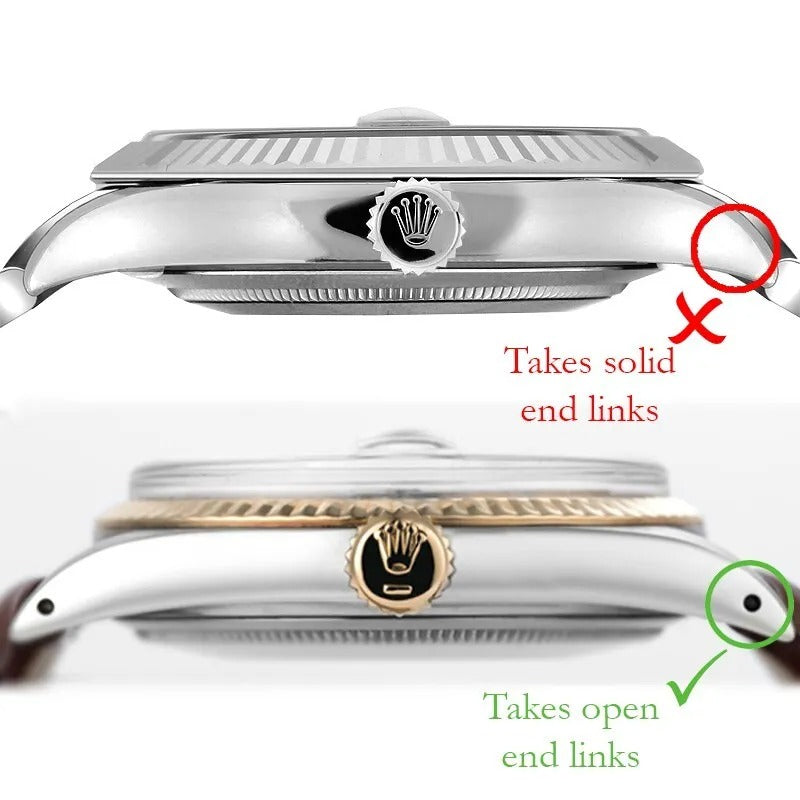 Rolex style "Super Jubilee" bracelet - 19mm hollow end links (VERY HIGH QUAL)