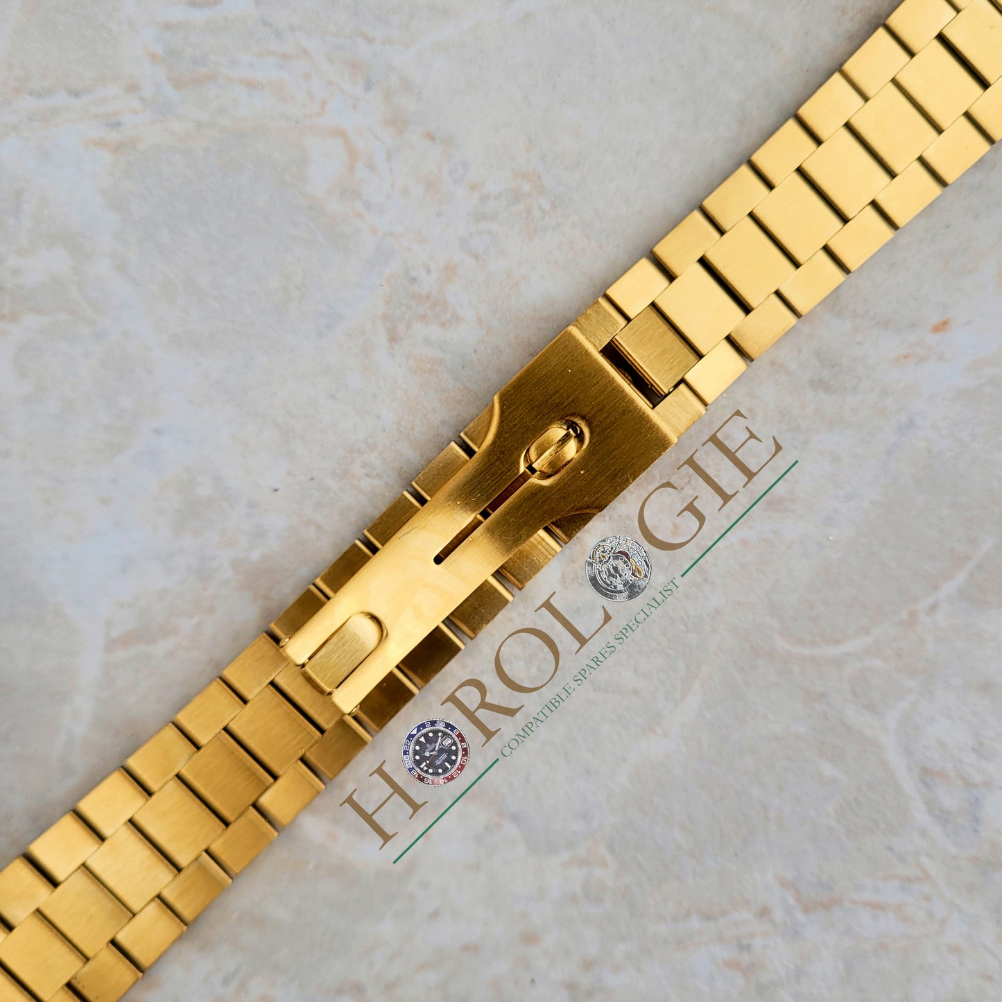 Rolex style President "Gold" bracelet-20mm solid end links - for 6 digit refs