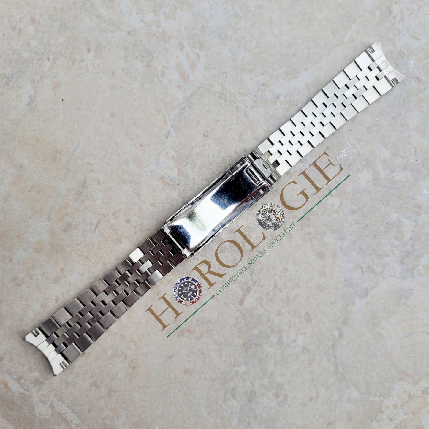 Rolex style SS "Jubilee" bracelet- 20mm Solid end links with SLIDELOCK clasp