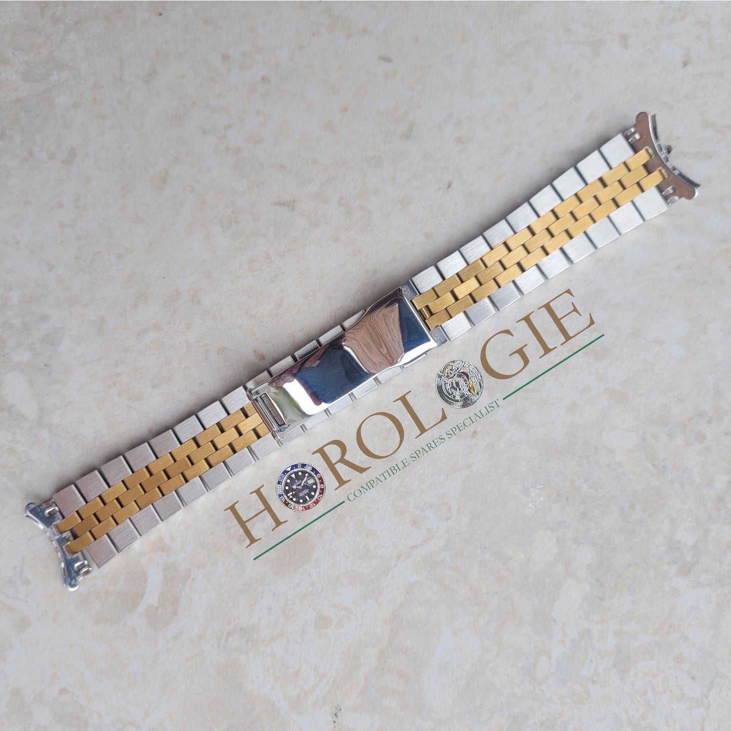 Rolex style "Super Jubilee" - 19mm hollow end links (VERY HIGH QUAL) ("YG" & SS)