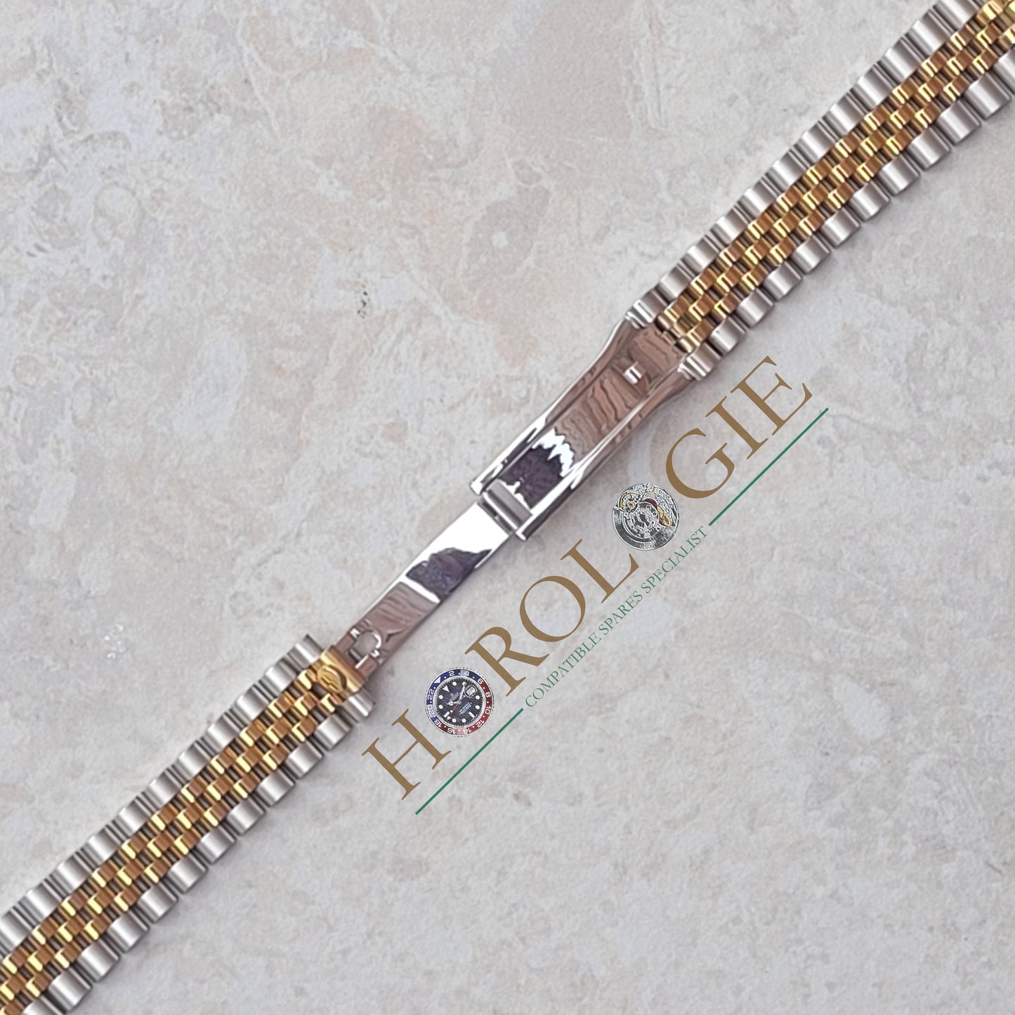Rolex style "Super Jubilee" - 19mm hollow end links (VERY HIGH QUAL) ("YG" & SS)
