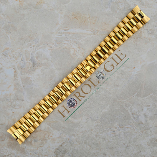 Rolex style President "Gold" bracelet-20mm solid end links - for 6 digit refs