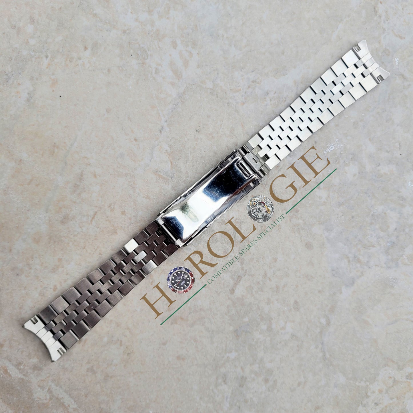 Rolex style SS "Jubilee"  bracelet- 20mm Solid end links with SLIDELOCK clasp